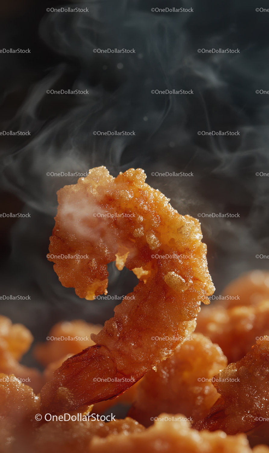 Crispy Fried Chicken Pieces with Golden Coating
