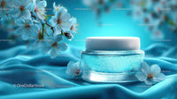 Refreshing Drink Surrounded by Delicate Cherry Blossoms