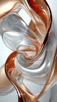 Elegant Abstract Glass Art Sculpture for Modern Interior Design