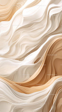 Elegant Abstract Wavy Pattern in Neutral Tones for Modern Design