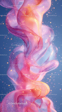 Vibrant Colorful Smoke Swirl Abstract Background for Creative Design
