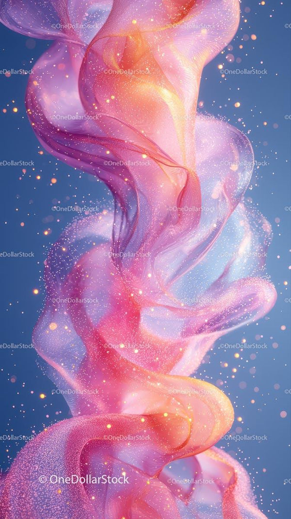 Vibrant Colorful Smoke Swirl Abstract Background for Creative Design
