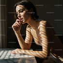Elegant Female Model in Soft Natural Light Capture