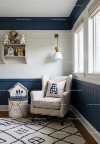 Modern Nursery Room with Plush Bears and Stylish Decor