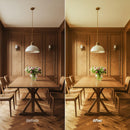Before and after Flower Decor LUT Pack effect