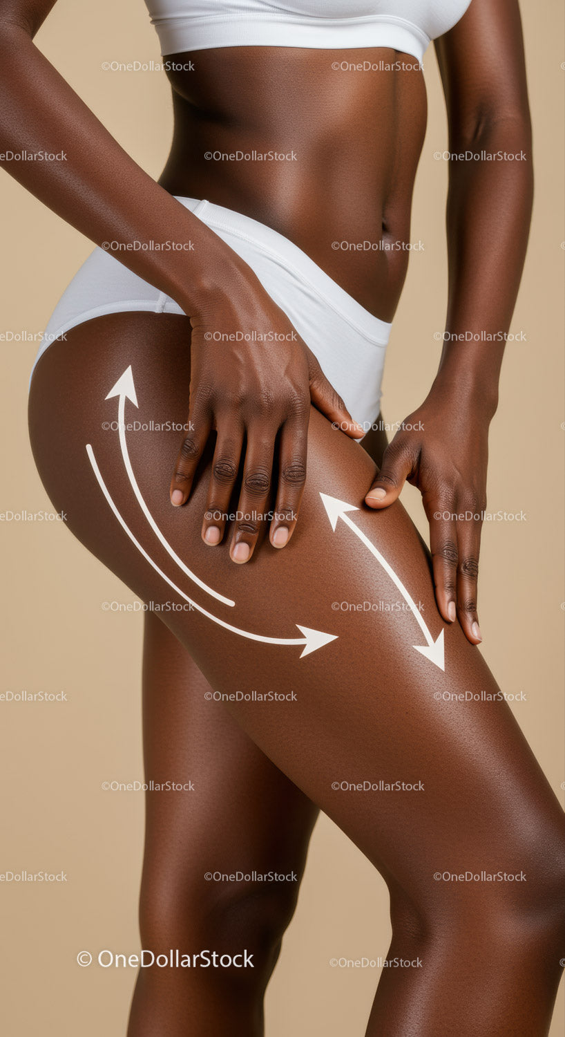 Toned Woman with Curves Wearing White Sportswear Showcasing Body Confidence