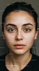 Young Woman with Dermal Therapy and Skin Rejuvenation Facial