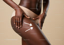 Elegant Female Legs with Smooth Skin in Beige Shorts