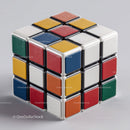 Colorful Rubik's Cube with Vibrant Red, Blue, Green, Yellow, and White Colors