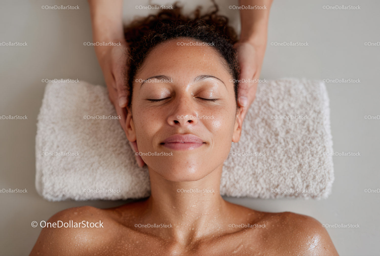 Relaxing Facial Massage with Aromatic Oils at Luxury Spa