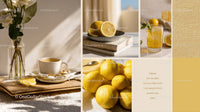 Fresh Lemons and Lemonade in Bright Natural Light for Summer