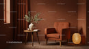 Cozy Corner with Armchair and Decorative Vase