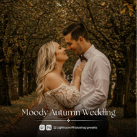 Moody Autumn Wedding Lightroom presets cover preview