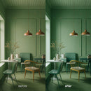 Before and after Interior Lightroom preset edit