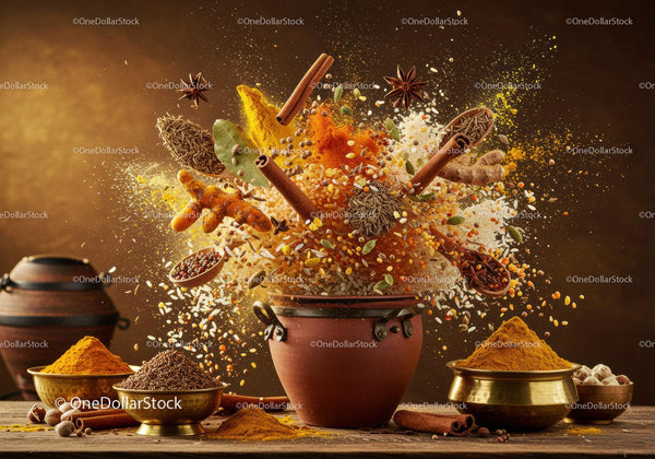 Burst of Aromatic Spices and Herbal Ingredients