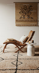 Cozy Reading Nook with Leather Lounge Chair and Candles