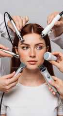 Professional Facial Treatment with Multiple Skincare Devices for Healthy Skin