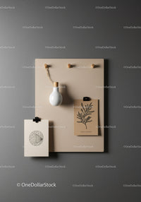 Modern Minimalist Wall Decor with Botanical Prints and Dry Plant Art
