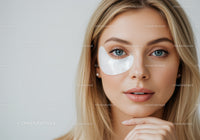 Portrait of a Beautiful Woman with Face Under Eye Patch in Calm Setting