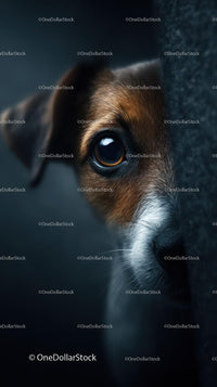 Close-up of a Cute Puppy with Expressive Eyes and Shiny Coat
