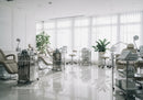 Modern Healthcare Clinic with Dialysis Machines and Patient Chairs