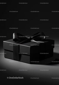 Black Gift Box with Satin Ribbon for Elegant Presentations