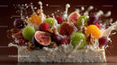 Delicious Fruit and Cream Splash with Figs and Walnuts