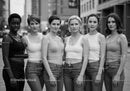 Diverse women united standing together outdoors