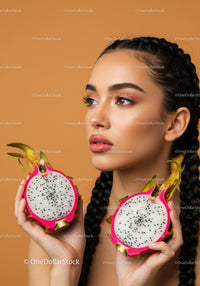 Beauty and Wellness of a Woman with Dragon Fruit