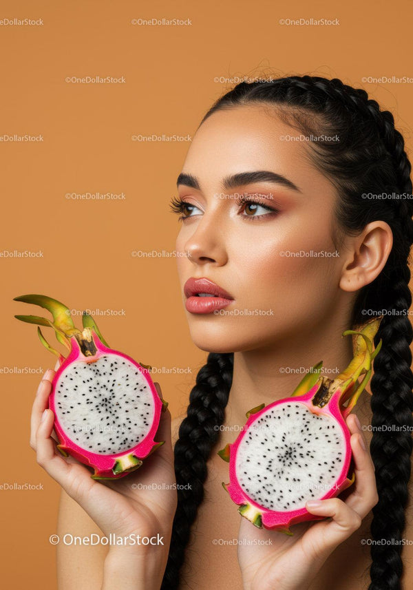 Beauty and Wellness of a Woman with Dragon Fruit