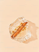 Cinnamon Stick Frozen Inside Clear Ice Cube