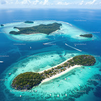 Beautiful Tropical Islands with Clear Blue Waters and White Beaches