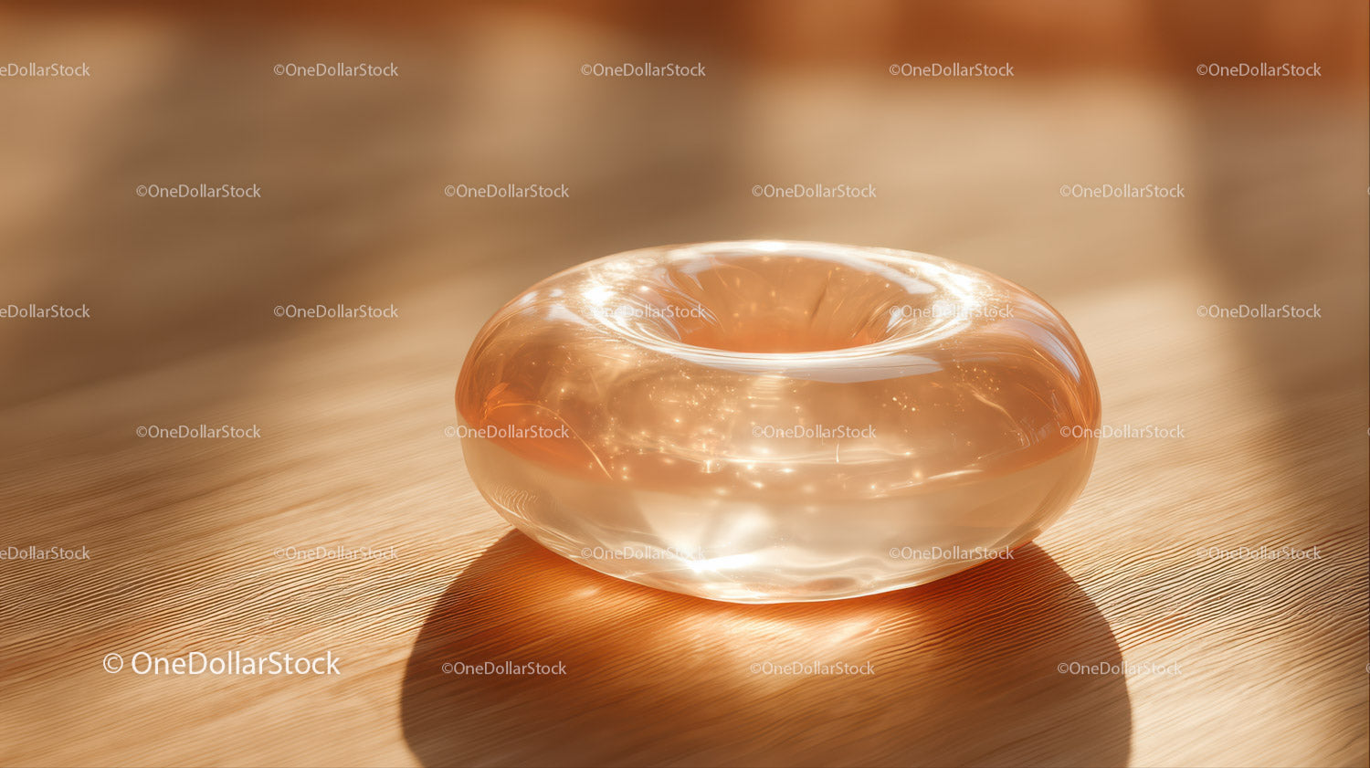 Luxurious Golden Glass Gemstone with Sparkling Glitter in Sunlight
