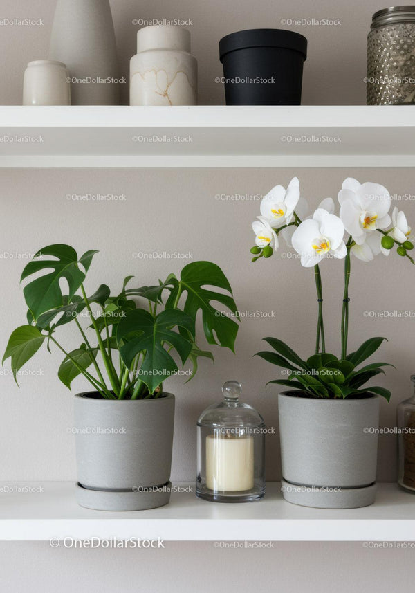 Elegant Indoor Houseplants and Orchids for Modern Home Decor
