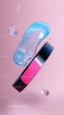 Sleek Virtual Guitar and Soundbar Artistic Music Scene