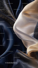 Luxurious Satin Fabrics Close-up Smooth Textures Elegant Drapes