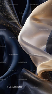 Luxurious Satin Fabrics Close-up Smooth Textures Elegant Drapes