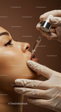 Close-Up of Woman Receiving Dermal Filler Facial Treatment