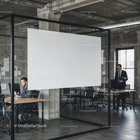 Modern industrial office with professionals working