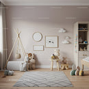 Cozy Children's Bedroom with Plush Toys and Neutral Decor