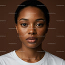 Portrait of a Young African Woman with Natural Beauty and Bright Eyes