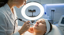 Dermatologist Performing Facial Skin Treatment in Modern Clinic
