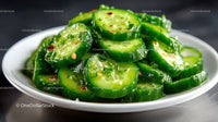 Fresh Cucumber Slices in a Bowl for Healthy Refreshing Snack