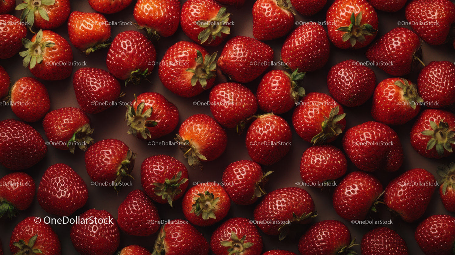 Fresh Red Strawberries for Healthy Snacking or Dessert