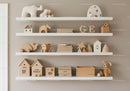 Cute Wooden Nursery Decor with Animal and Star Toys for Kids Room