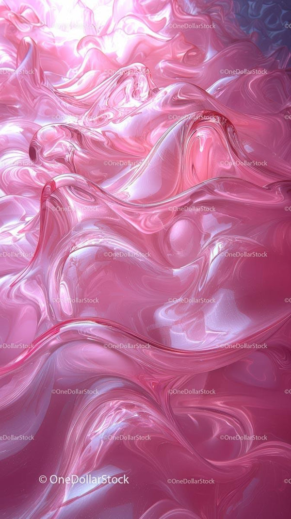 Marmurkowe Różowo-Białe Abstrakcyjne Tło Fluid Art do Kreatywnych Projektów