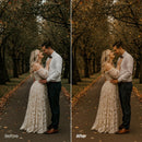 Moody Autumn Wedding XMP presets color grading preview