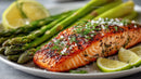 Grilled Salmon with Asparagus and Lemon for Healthy Dining
