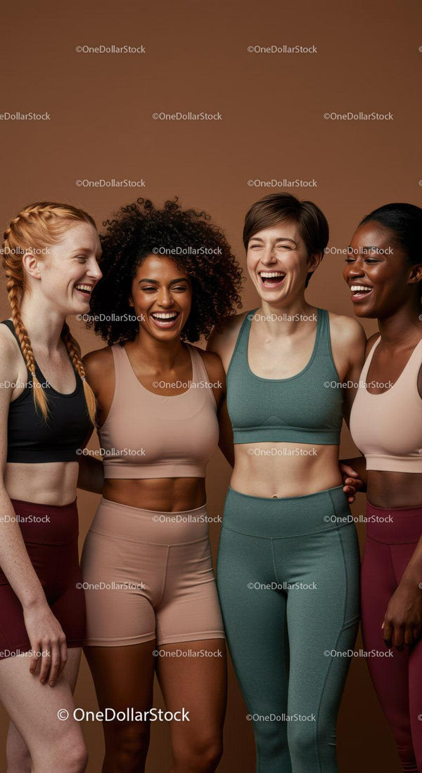 Diverse Women Sharing Joy in Activewear Together