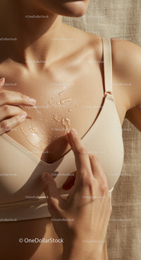 Close-Up of Woman Applying Moisturizer on Beautiful Skin